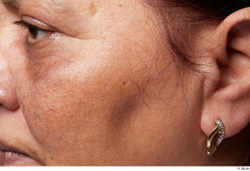 Eye Face Cheek Ear Skin Woman Chubby Wrinkles Studio photo references